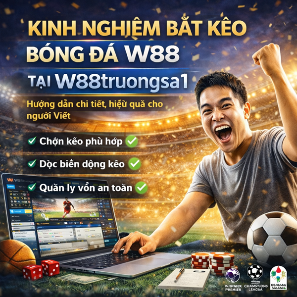 kinh nghiệm bắt kèo bóng đá W88